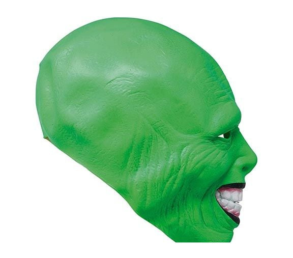 Maschera verde aliena