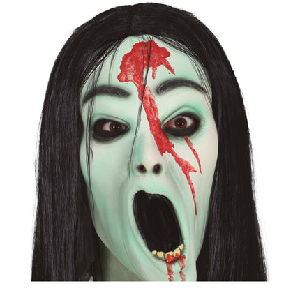 Maschera verde di Halloween Horror Girl