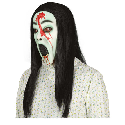 Maschera verde di Halloween Horror Girl