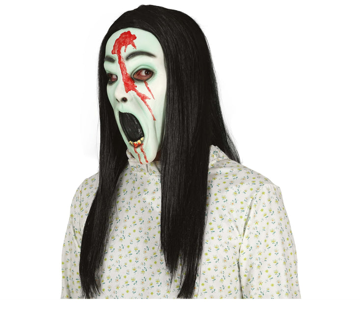 Maschera verde di Halloween Horror Girl