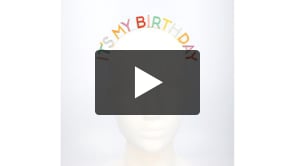 Diadema in metallo "È il mio compleanno"