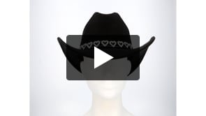 Cappello cowboy Jamie nero