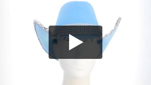 Cappello cowboy Spark azzurro