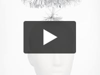 Cerchietto Halo tinsel argento