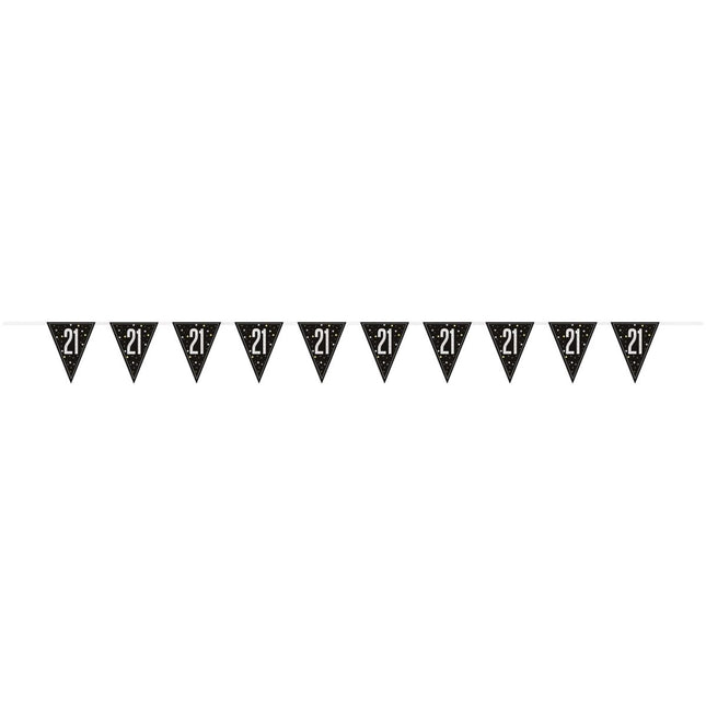 21 Jaar Vlag 2,74m van Unique koop je bij Partywinkel