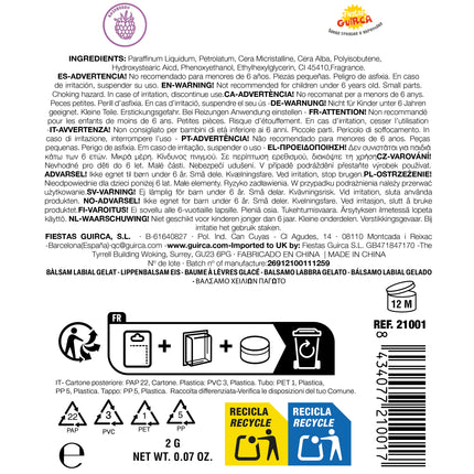 Balsamo per le labbra di Halloween per bambini al lampone