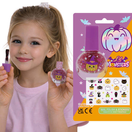 Adesivi per unghie di Halloween: mostri per bambini