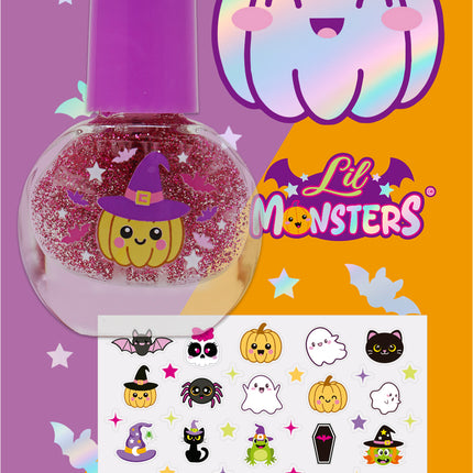 Adesivi per unghie di Halloween: mostri per bambini