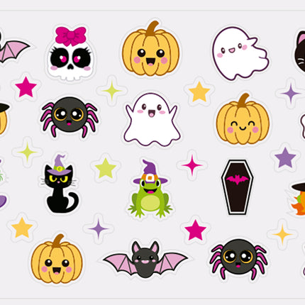 Adesivi per unghie di Halloween: mostri per bambini