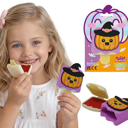 Balsamo per le labbra di Halloween per bambini: Gelato alla zucca