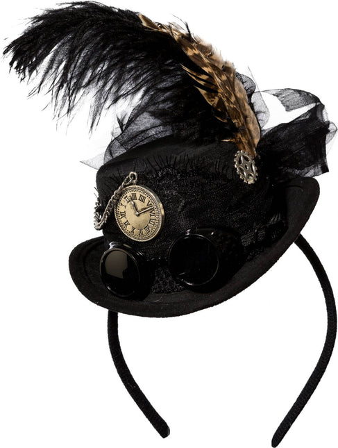 Cerchietto Steampunk nero