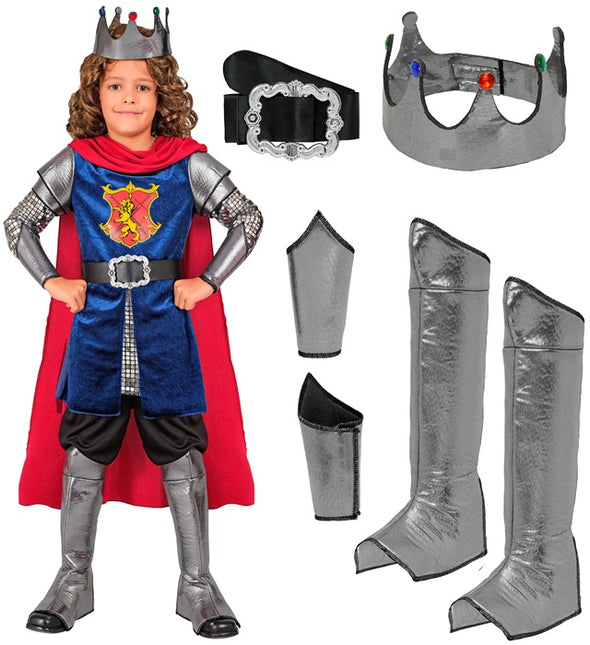 Costume da Re Blu Rosso
