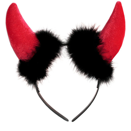 Diadema Corna del Diavolo Rosso