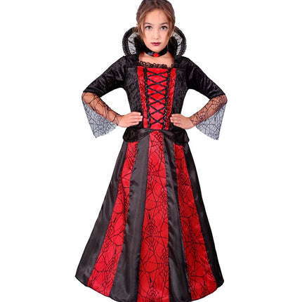 Costume Vampiro Rosso Nero Ragazza