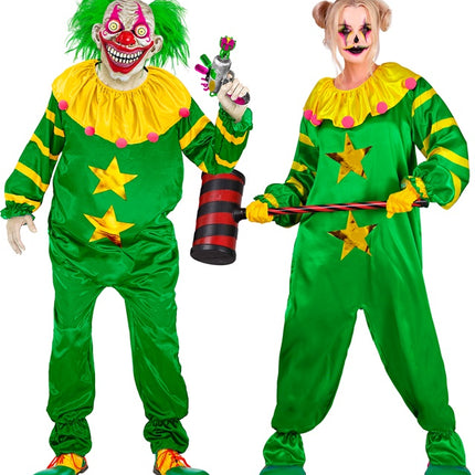 Clown horror spaziale verde giallo