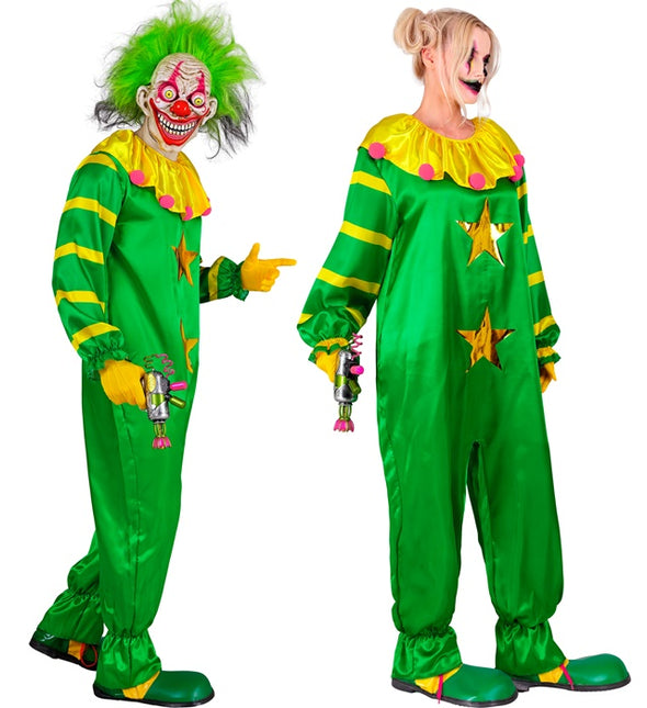 Clown horror spaziale verde giallo