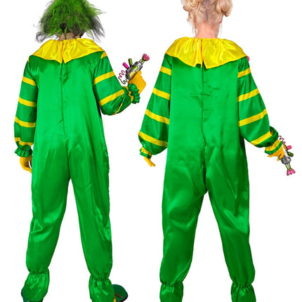 Clown horror spaziale verde giallo