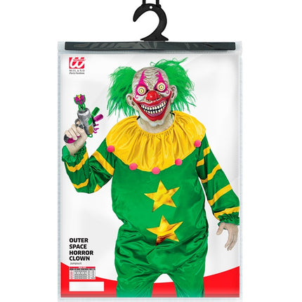 Clown horror spaziale verde giallo