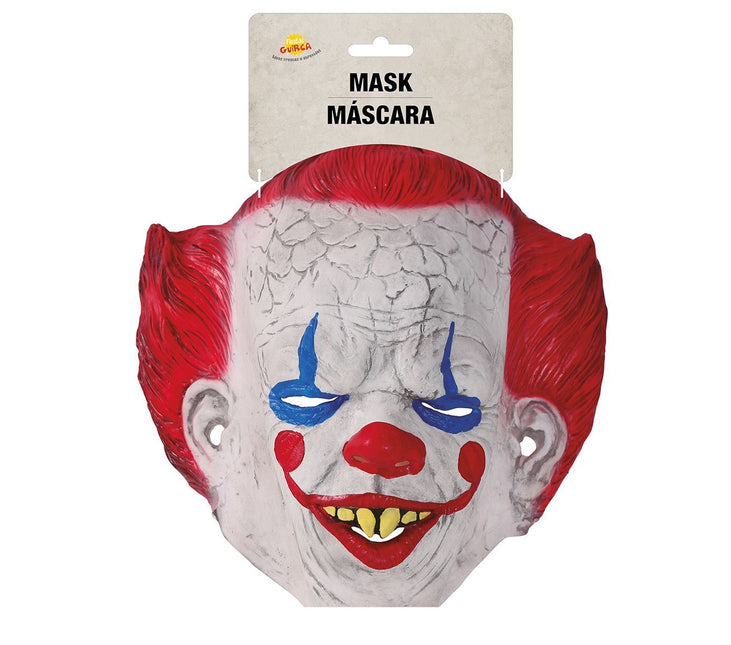 Maschera di Halloween Clown Capelli Rossi