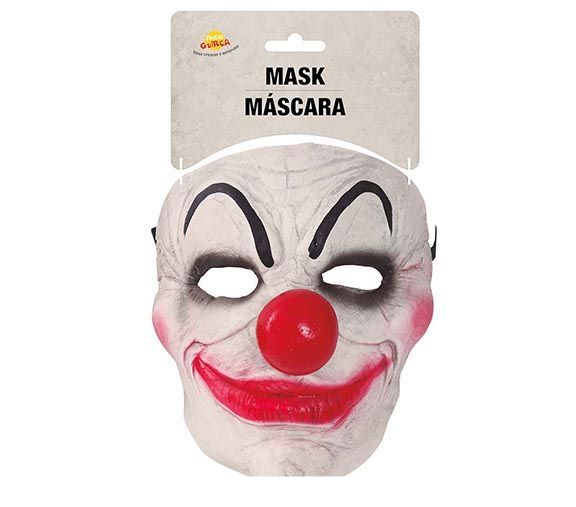 Mezza maschera da clown per Halloween