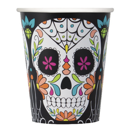 8 SKULL DAY DEAD TAZZA DA 9 OZ