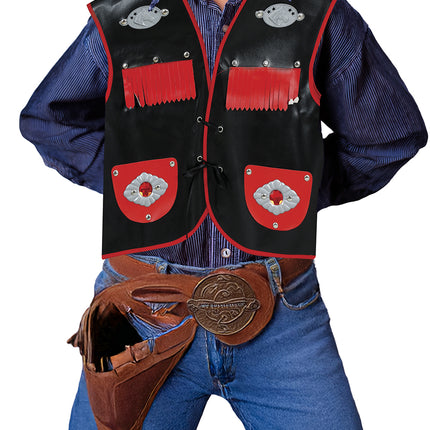 Cappello da cowboy in feltro marrone da bambino