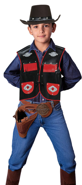 Cappello da cowboy in feltro marrone da bambino