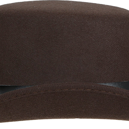 Cappello da cowboy in feltro marrone da bambino