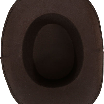 Cappello da cowboy in feltro marrone da bambino
