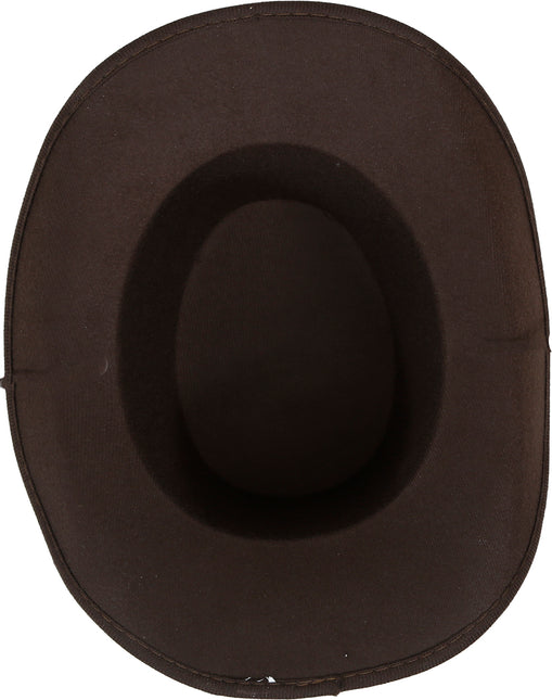 Cappello da cowboy in feltro marrone da bambino