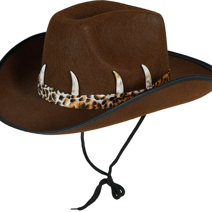 Cappello da cowboy australiano marrone, adulto