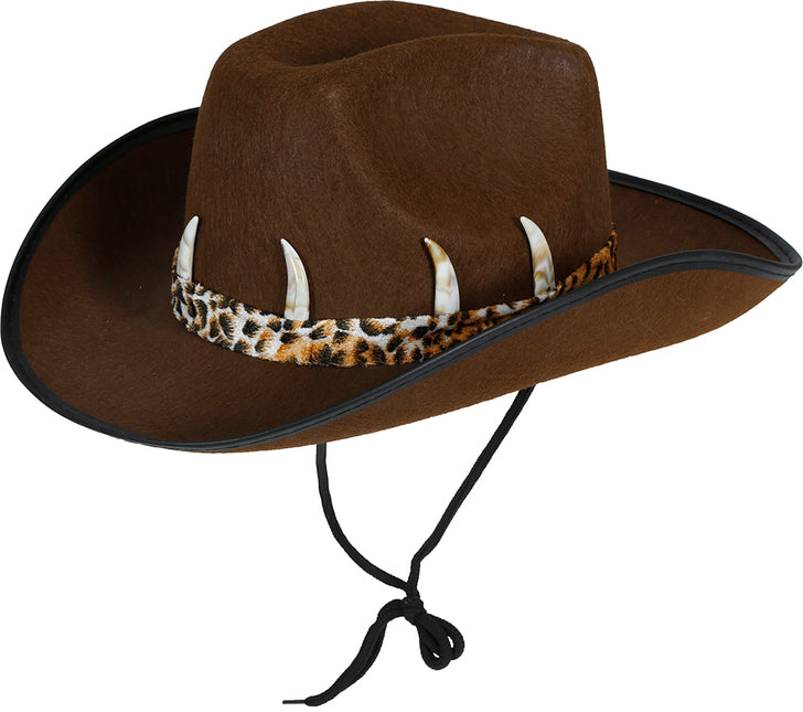Cappello da cowboy australiano marrone, adulto