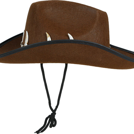 Cappello da cowboy australiano marrone, adulto