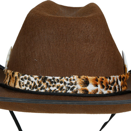 Cappello da cowboy australiano marrone, adulto