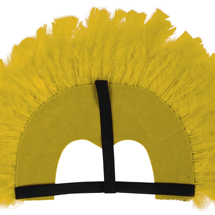 Copricapo di piume giallo