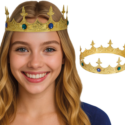 Corona medievale in oro metallizzato