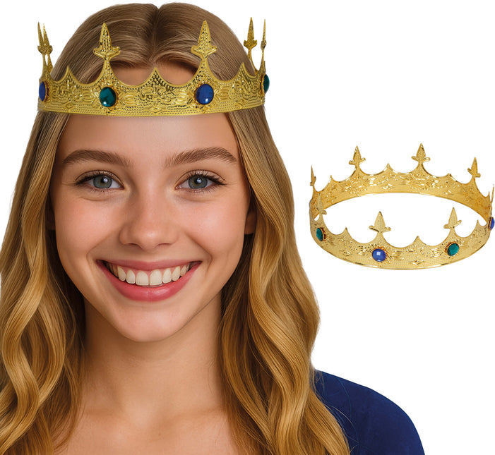 Corona medievale in oro metallizzato
