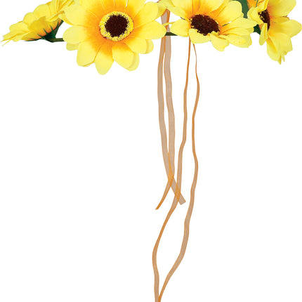 Cerchietto a fiori giallo