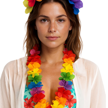 Fascia di fiori multicolore