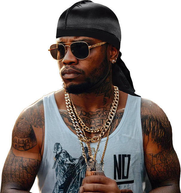 Bandana nera in poliestere