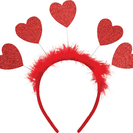 Cerchietto Cuori Rosso