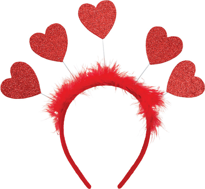 Cerchietto Cuori Rosso