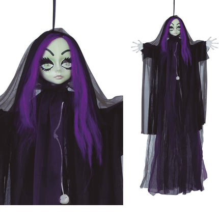 Bambola di Halloween con luce 1,2 m