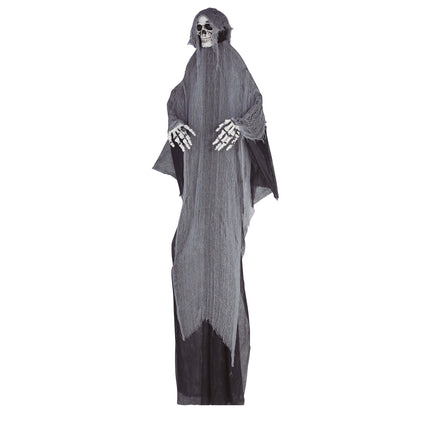 Decorazione appesa di Halloween grigia Scheletro 3,2 m