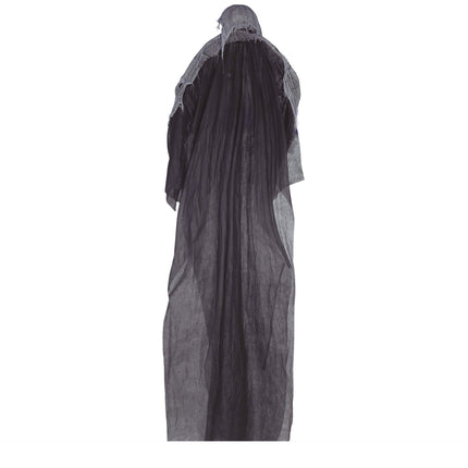 Decorazione appesa di Halloween grigia Scheletro 3,2 m