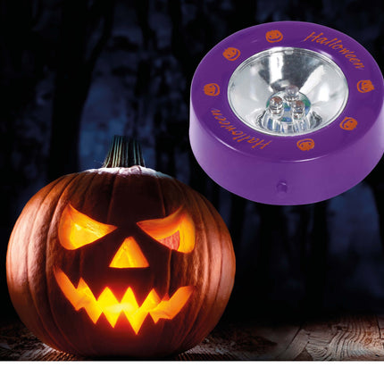 Zucca luminosa di Halloween da 6,6 cm