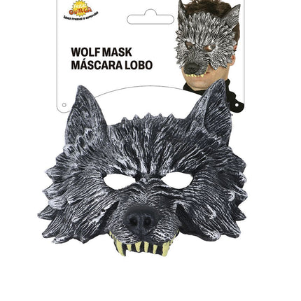 Mezza maschera da lupo per Halloween