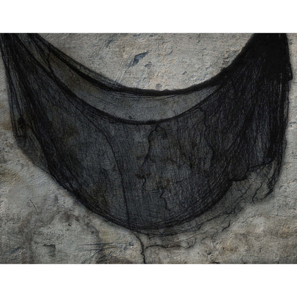 Tenda di Halloween in tessuto nero 2,28 m