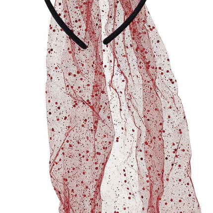 Cerchietto rosso Devil con velo