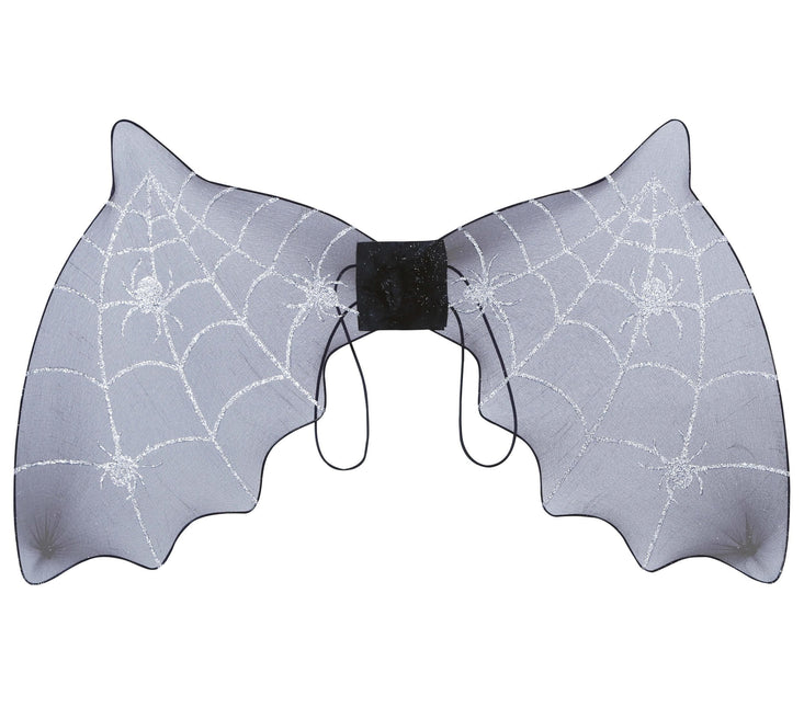 Pipistrello nero con ali di Halloween 60 cm